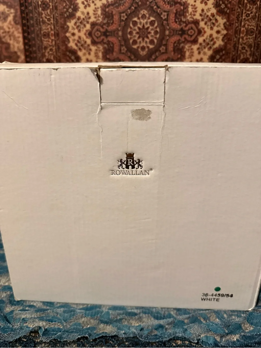 Rowallan White and Brown Jewelry Organizer Case